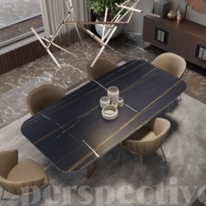 Tavoli vetro e ceramica serie Tentazioni