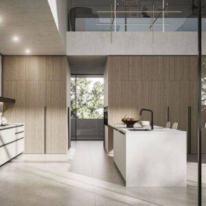 Cucina penisola legno cannettato Millerighe1