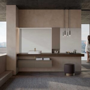 Bagno sospeso laccato opaco BaM3